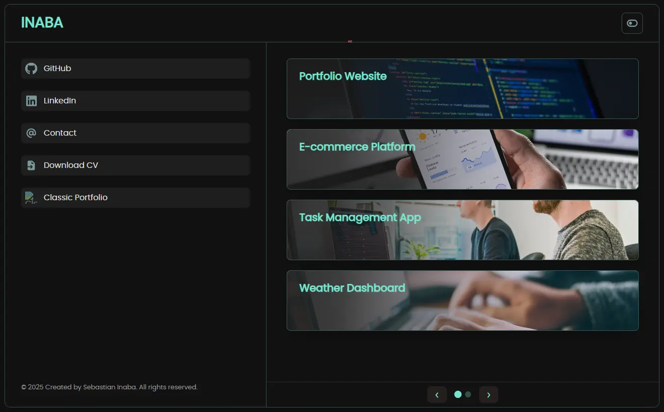 Project Highlight of web application